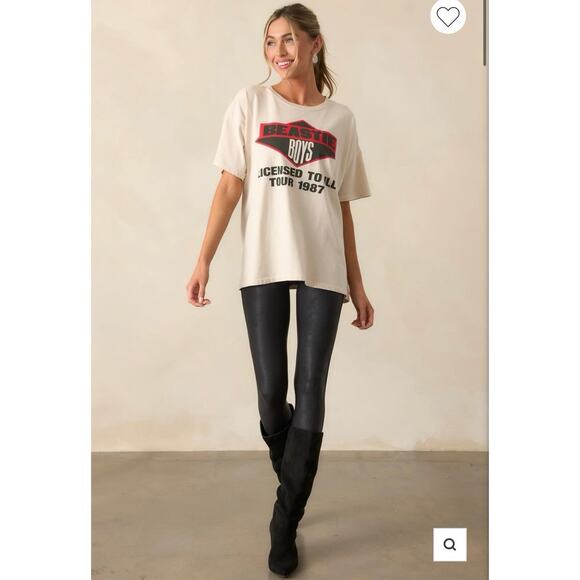 SPANX BLACK FAUX LEATHER LEGGINGS Women’s size small - Picture 7 of 7